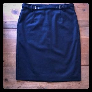 Navy Blue Banana Republic Pencil Skirt